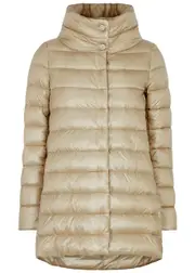 Herno Amelia Quilted Shell Jacket - Gold - 36 (UK4 / Xxs) 36 (UK4 / XXS)
