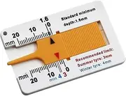 Tyre Tread Depth Calipers Car Motorcycle Caravan Trailer Wheel Measure Tools