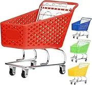 Kisangel 4Pcs Mini Shopping Carts Supermarket Handcart Models for Home Decoration Storage Trolley