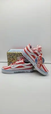 VANS Where's Waldo? x Old Skool International Stripes NEW Women’s Size 3.5M/5W
