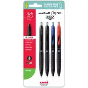 Uni-Ball Signo 307 Fine Retractable Gel Pens Assorted 4 Pack