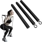 Multi-Section Detachable Fitness Bar, Portable Home Gym Exercise Equipment, Compact Resistance Training Stick, Home Gym Use(74-108CM Adjustable)