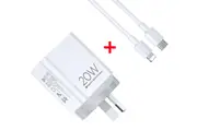 Orotec 20W USB A + TYPE C Fast Wall Charger (with 1M Lightning Cable) Made by PISEN