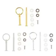 2 Tier Round Stand Holder Fruit Plate Jewellery Display Rack