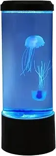 LED Jellyfish Lamp - LED 7 Color Changing Night Light USB Jellyfish Lamp - Small Mood Light Aquarium Electric Light Lamp for Living Room & Bedroom
