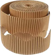 IWOWHERO 1 Roll Scalloped Bulletin Board Border Trim Roll for DIY Classroom Decoration Craft Paper for Party and Festival Use for Playroom and Kindergarten Decor