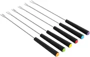 AUTSUPPL 6pcs Cheese Forks and Hot Pot Forks for Fruit Chocolate and Fondue Easy to Clean for Parties and Home Use