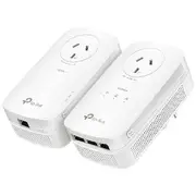 TP-Link AV1300 3-Port Gigabit Passthrough Powerline 2 Pack