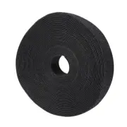 Reusable Cable Ties 10 Meters 20mm Hook and Loop Cord Wraps Black Fasten