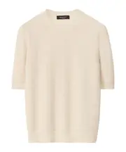 Fabiana Filippi Sequinned Short Sleeved Crewneck Jumper IT40,IT44,IT42,IT46 Nude