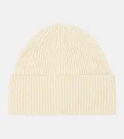 [Toteme] Toteme Wool and cashmere beanie One Size neutrals