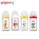 【Pigeon 貝親】寬口母乳實感玻璃奶瓶160ml/經典迪士尼(4款)