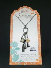 NEW JILZARAH Clay Beads SOMEONE SPECIAL Pendant Necklace KEY LOCK CHARMS