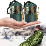 with Whistle Survival Sleeping Bag Camping Hiking Blanket Outdoor Tool