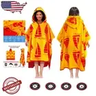 Wearable Bath Towel Poncho for Adults - Cozy Cotton Swim Towel in Sailboat Print