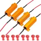 4X 50W 6 Ohm Load Resistor Fix LED Light Bulb Error Fast Hyper Flash Turn Signal