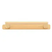 Baltimore Cabinet Pull with Backplate CTC160mm Brushed Brass
