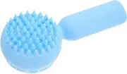 Ipetboom Facial Brush Silicone Bristles Face Cleanser Pore Cleaner Deep Cleaning Gentle Exfoliation Handheld Design for Face Body
