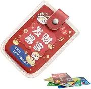 [Generic] Pull Out Card Organizer, RFID Card Wallet Credit Card Holder, Multi-Purpose Wallet High Capacity Card Holder Coin Purse for Women