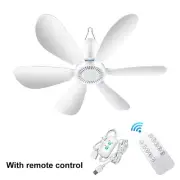 Portable Mini USB Ceiling Fan Hanging Tent Fan USB for Camping Bed Air Cooler
