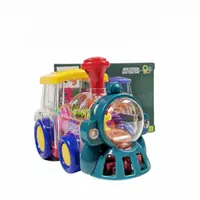 在飛比找蝦皮購物優惠-透明齒輪火車玩具燈光音響火車玩具 NO.696-52