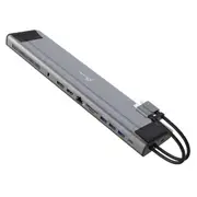 J5Create JCD552 M.2 NVMe SSD USB-C Dual 4k Docking Station for MacBook Pro/Air & (USB-C to HDMI, DP, USB-C, USB-Ax3, RJ45, MicroSD) JCD552