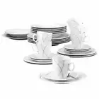 Seltmann Weiden Trio Combi Crockery, Highline, Porcelain, Dishwasher Safe 30-pcs