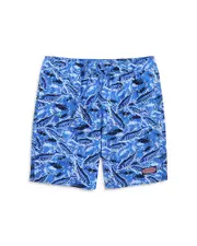 Vineyard Vines Chappy Lobster Print Regular Fit 7 Swim Trunks