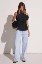 DECJUBA Pippa Tipped Shoulder Top Size S New With Tags RRP $69.95 #4979