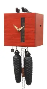 Modern cuckoo clock 8 day running time, Bamboo RH BB33 FV-3 NEW
