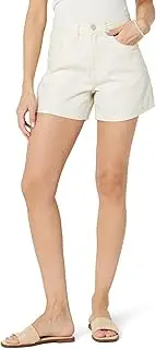 [The Drop] Women's Rowan Flared Denim Short Ecru, 25