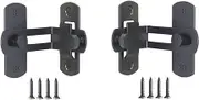 Flip Door Sliding Latch 2pcs 90 Degree Stainless Steel Latch,Safety Sliding Barn Door Lock,Latch Lock,Right Angle Curved Door,Prevent Corrosions