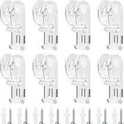Roller Shade Clear Saftey Chain | Roman Blind P Clip | plàstic Roller Blind Clips | 8X Blind P Clip Hooks | Roller Shade Clear Safety Chain Retainer, Roller Blinds Fixation Hook for Cord Loop