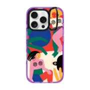 iPhone 16 Pro Impact Ring Stand Case MagSafe Compatible Two girls by Minerva GM