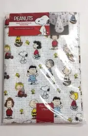 Peanuts Snoopy Charlie Brown Friend Peva Flannelback Tablecloth Round Rectangle