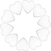 CLISPEED 10pcs Hollow Ball Decorations Valentine's Day Ball Ornaments Clear Baubles for Crafts Clear Fillable Ball Heart Shaped Boxes Fillable Baubles Transparent