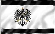 ANLEY Fly Breeze 3x5 Feet Prussian Flag - Vivid Color and Fade Proof - Canvas Header and Double Stitched - German Kingdom of Prussia Flag Polyester with Brass Grommets 3 X 5 Ft