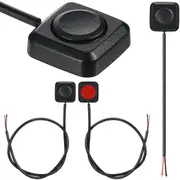 4 Pcs Momentary Switch Momentary Push Button ON Off Switch 12V 24V Mount Mini Button Switch Black
