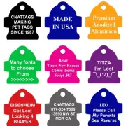 Hydrant Shape Pet ID Tags, Dog Tags, Pet Tags 8 Colors, (PREMIUM ALUMINUM)