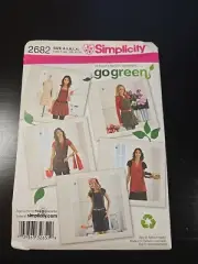 Simplicity 2682 UNCUT Sewing Pattern Aprons New Pattern Pieces & Instructions