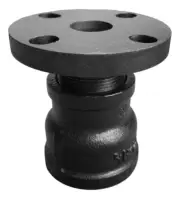 Wind Turbine Flange to Threaded Pipe Adapter for 1-1/2" or 2" Pipe, NPT, Made in