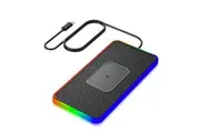 Wireless Charger, 15W Wireless Car Charging Pad Fast Wireless Phone Charger Android Nonslip Wireless Charging Pad Galaxy 21/20S9S10S8Note10(Black)