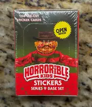 Horrible Kids Sealed Series 9 Base Set Box Pingitore GPK Parody Sticker Cards