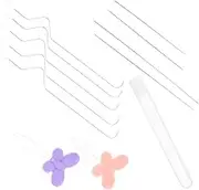 Beatifufu Multifunctional Beading Needles Set 11pc Bead Threader Tools Spinner Needles for Jewelry Making DIY Craft Projects Random Color