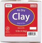 4630-2B Air Dry Modeling Clay, 10-Pound, White