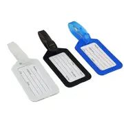 Luggage Tag Travel ID Tag Plastic Address Label Tag for Backpack Handbag