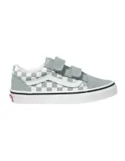 [Vans] Old Skool V Check Youth Sneakers In Grey