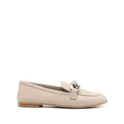 [Casadei] Casadei Chain-detail Loafers 38 IT NEUTRALS