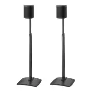 SANUS Pair of Adjustable Height Speaker Stands for SONOS ONE, Play:1, Play:3