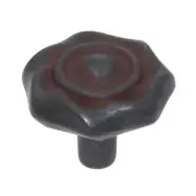 PA1312-RI Rustic Iron 1 1/4" Cabinet Knob Pulls Hickory Charleston Blacksmith
